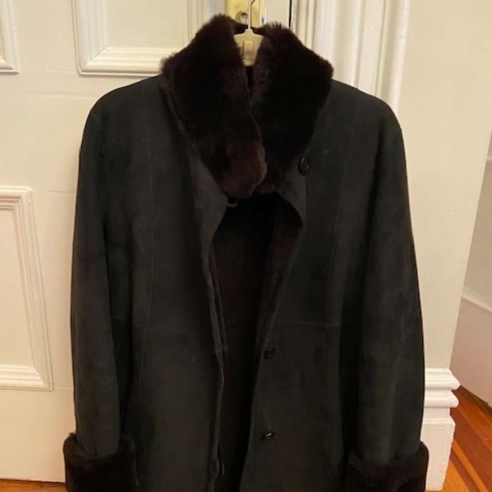Maximilian Fur - Brown Shearling Coat